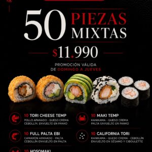 50 piezas mixtas